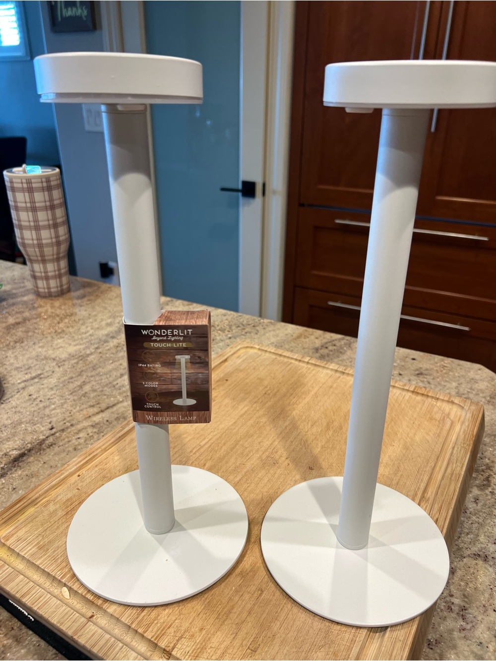 Wonderlit Touch-Lite White LED Table Lamps - Set of 2